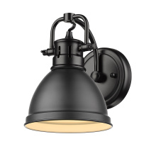 Golden 3602-BA1 BLK-BLK - Yep by Golden Lighting Duncan 1-light Vanity in Matte Black